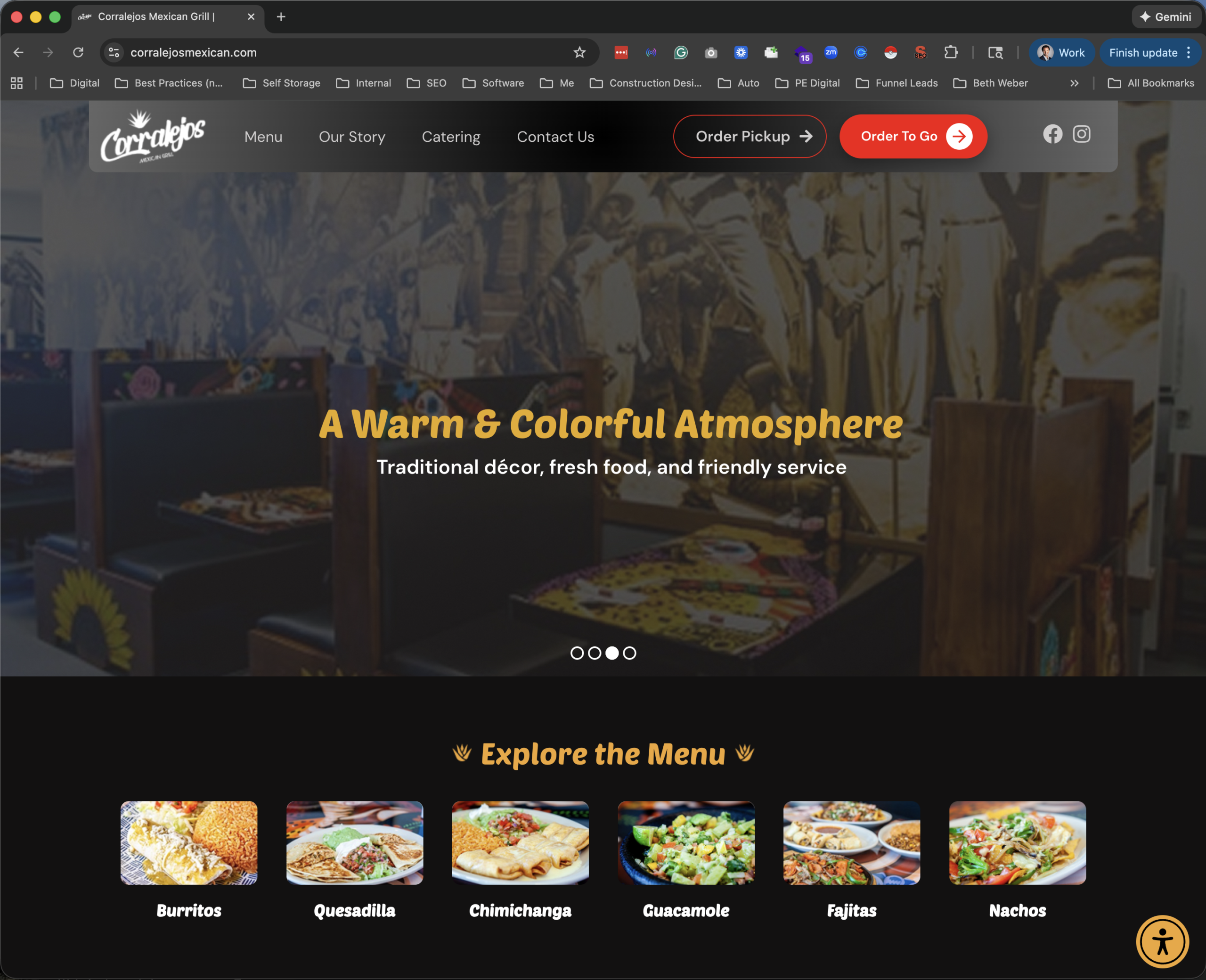 New Restaurant Website