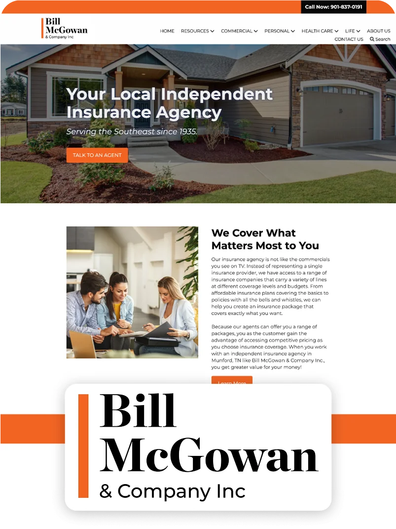 Bill McGowan & Company Website and Logo Design